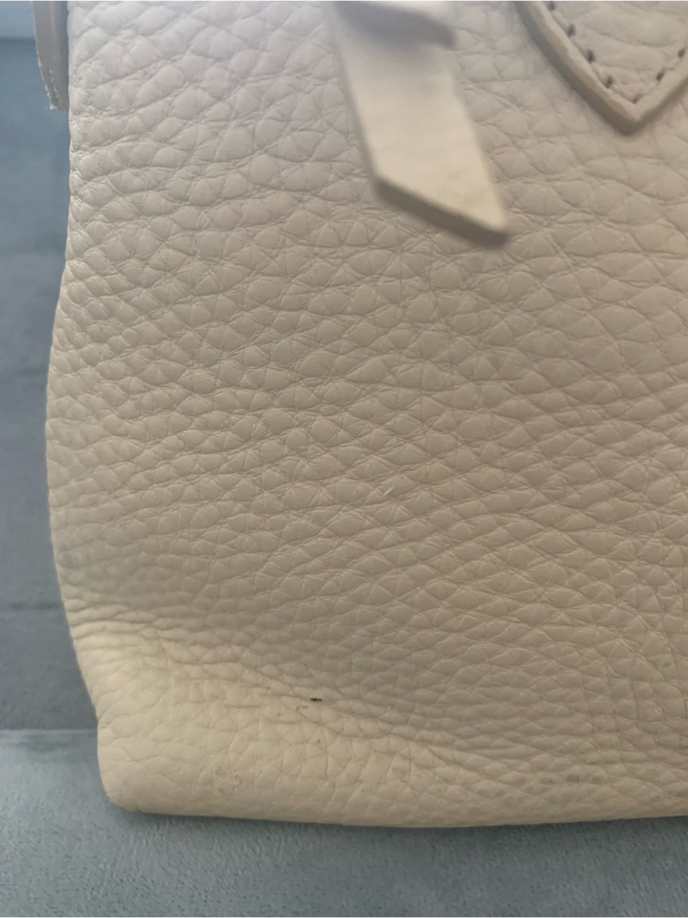 Dooney & Bourke Cream Pebbled Leather Satchel - Picture 2 of 8